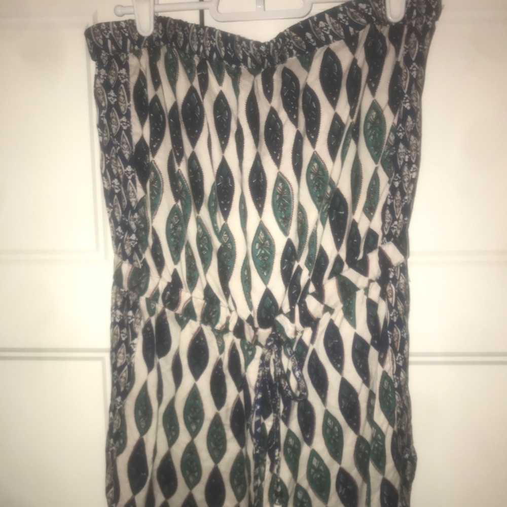 Boho strapless romper, new with tags!
